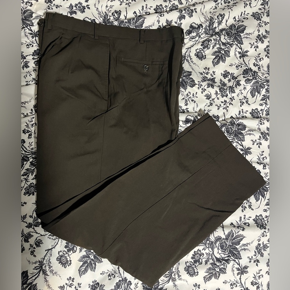 Ralph Lauren Lauren Collection Men’s Pleated Dress Pants Brown 37x30 Wool Blend